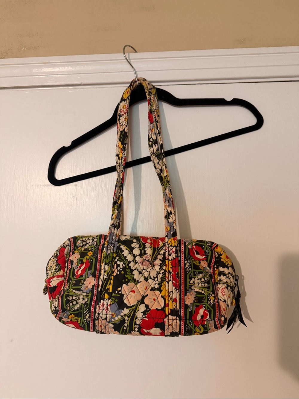 Vera Bradley Retired Rare Poppy Fields Classic 100 Handbag Shoulder